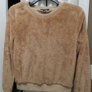 Cozy Tan Fuzzy Sweater